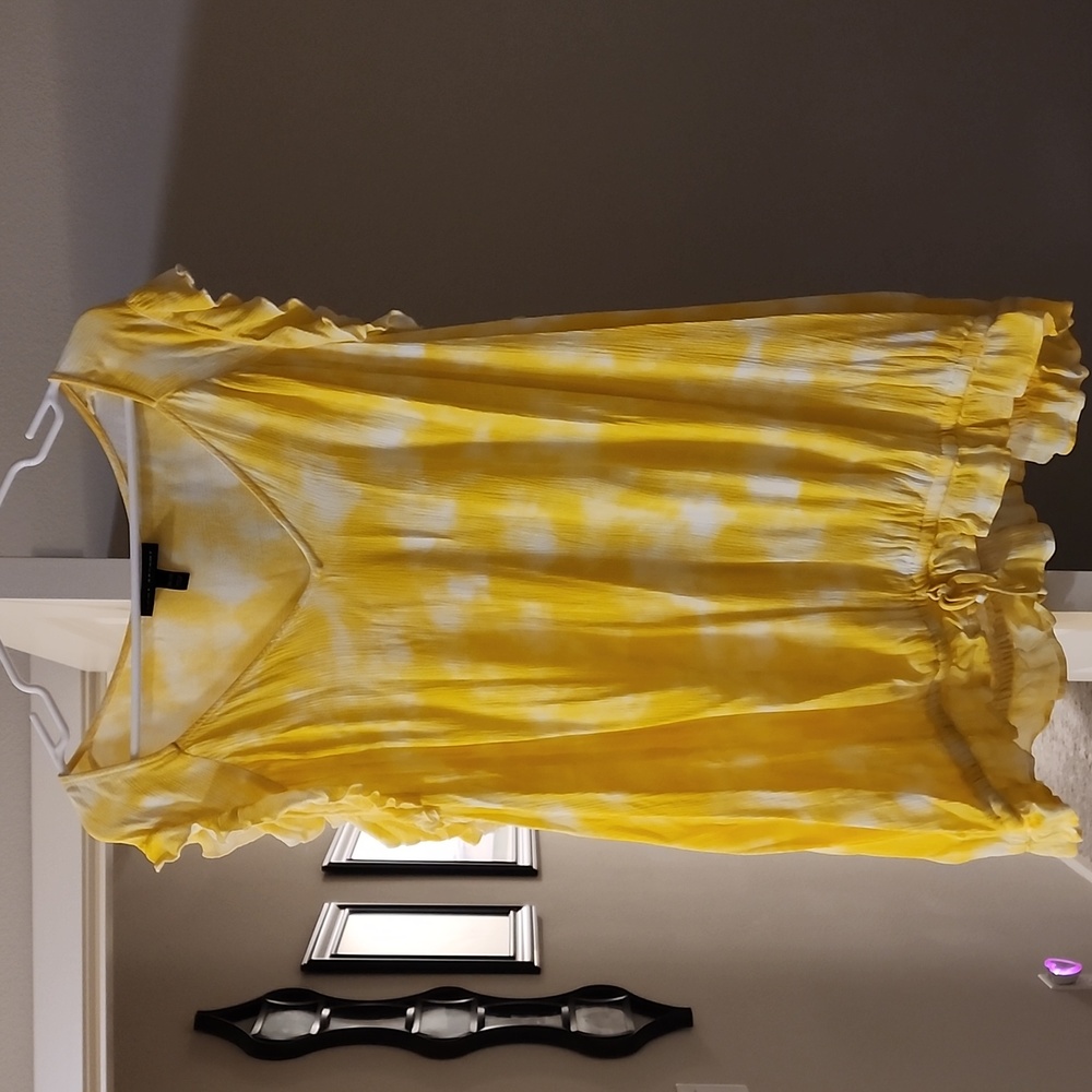 💛🤍 Lane Bryant Plus Size Sunshine Yellow Tank Top 26/28 plus 4X 🤍💛